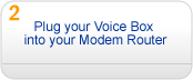 Plug your Voice Box into your Modem Router