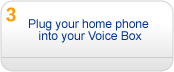 Plug your home phone into your Voice Box
